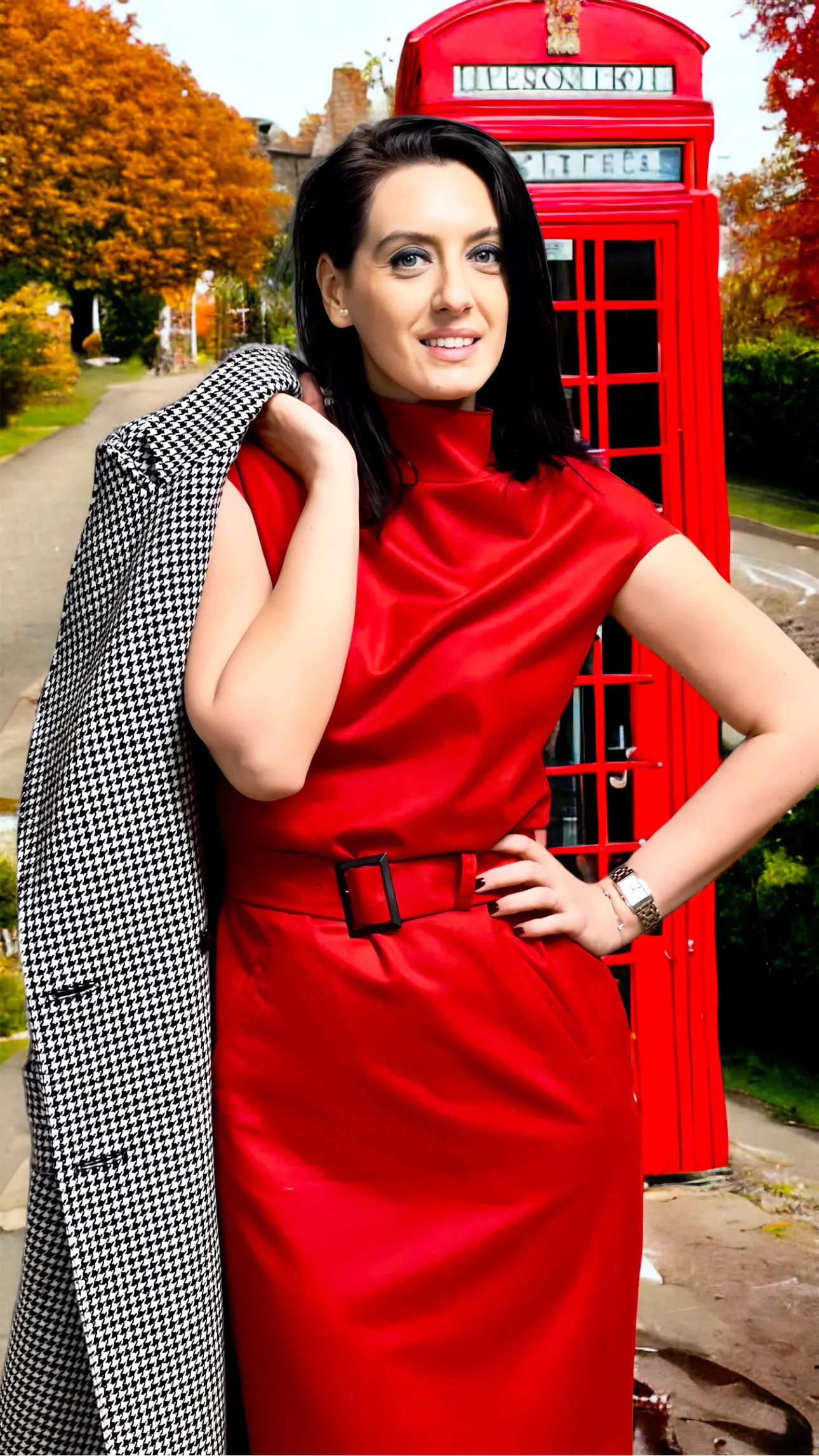 ROCHIE MIDI DIN STOFĂ DE LÂNĂ ȘI MĂTASE NATURALĂ 