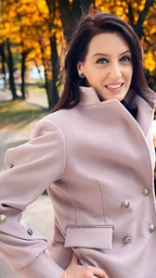 JACHETĂ LILA DESCHIS DIN CAȘMIR ȘI LÂNĂ 