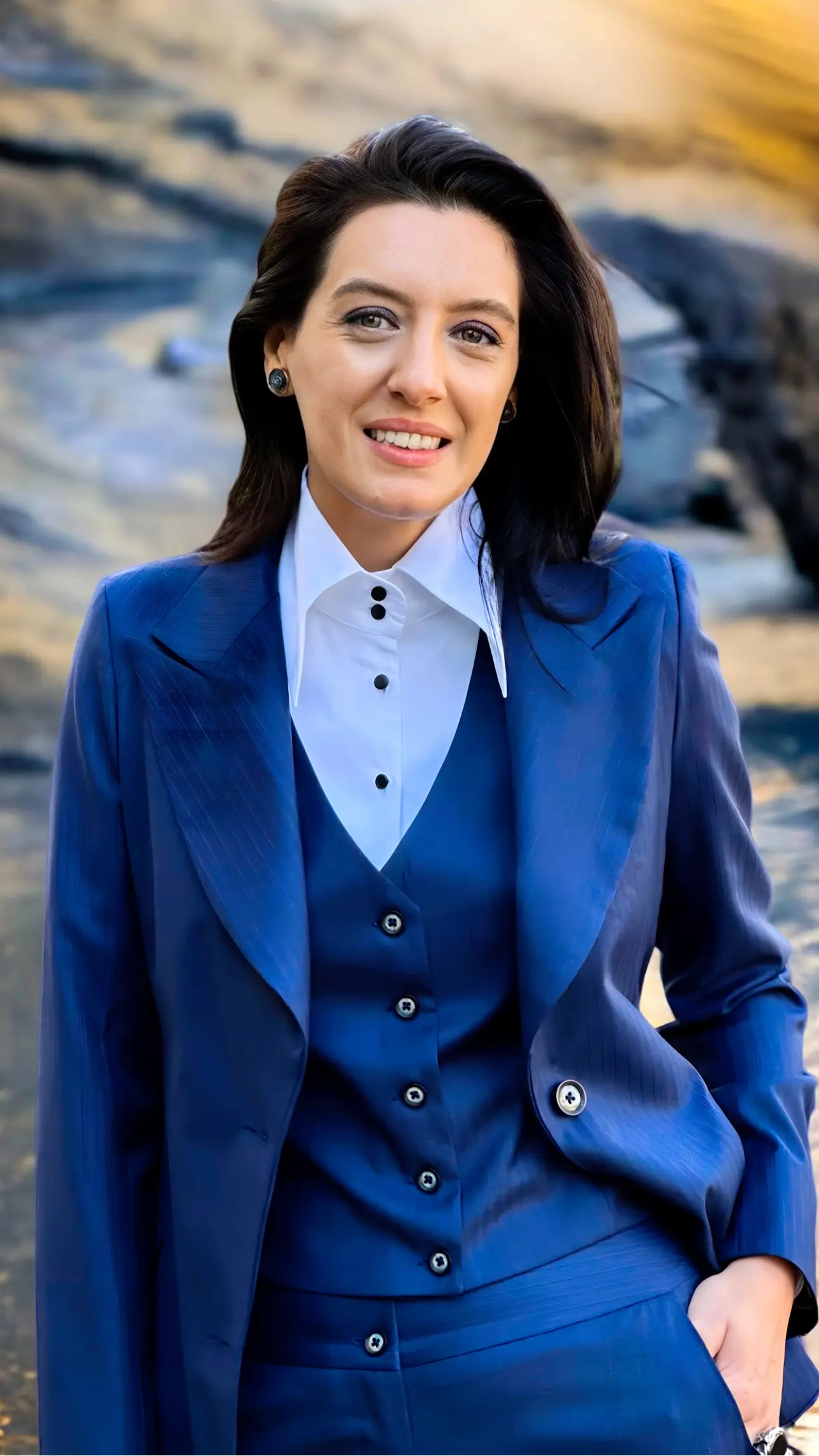 COSTUM DIN STOFĂ SCABAL BLEUMARIN 