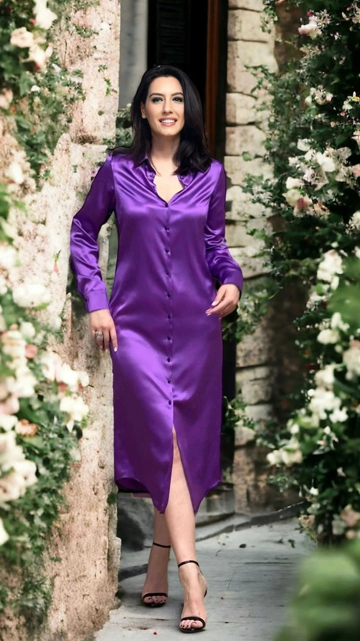 ROCHIE CAMAȘĂ DIN MĂTASE NATURALĂ 