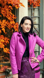 JACHETĂ DIN STOFĂ DE CAȘMIR CU GULER DUBLU 