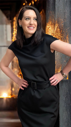 ROCHIE NEAGRĂ DIN CAȘMIR PUR 