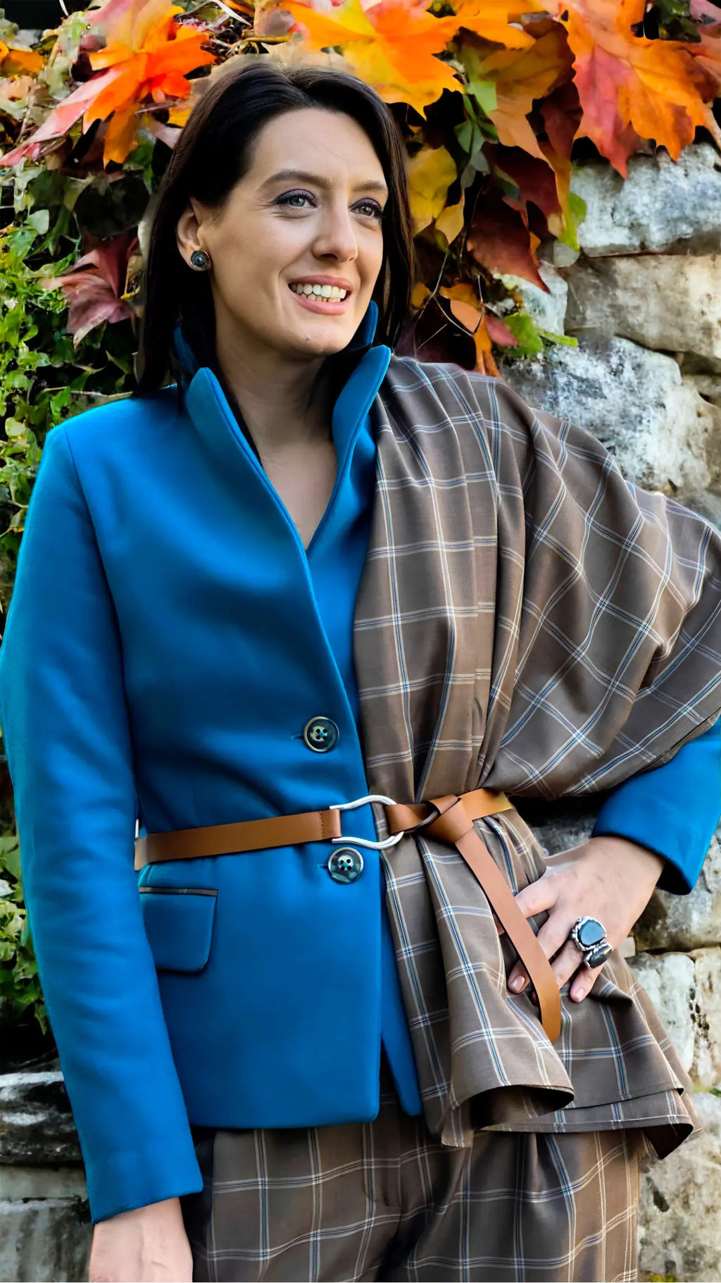 JACHETĂ DIN STOFĂ TURCOAZ 