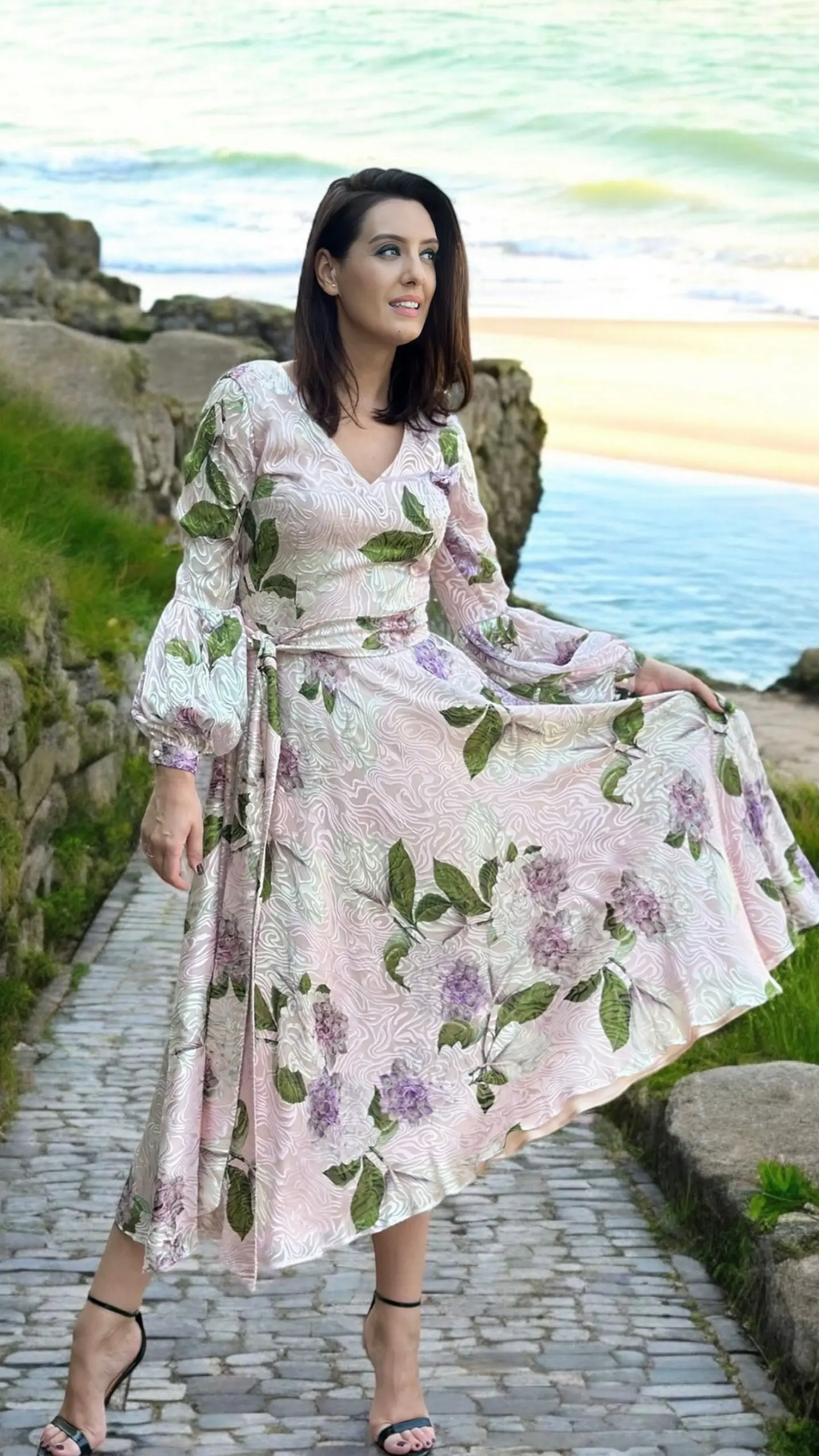 ROCHIE DIN VOAL DE MĂTASE NATURALĂ DEVORE 