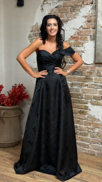 ROCHIE LUNGĂ DIN BROCART IMPRIMAT 