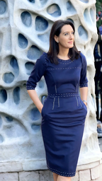 ROCHIE DIN STOFĂ DE CAȘMIR ȘI LÂNĂ 