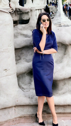 ROCHIE DIN STOFĂ DE CAȘMIR ȘI LÂNĂ 