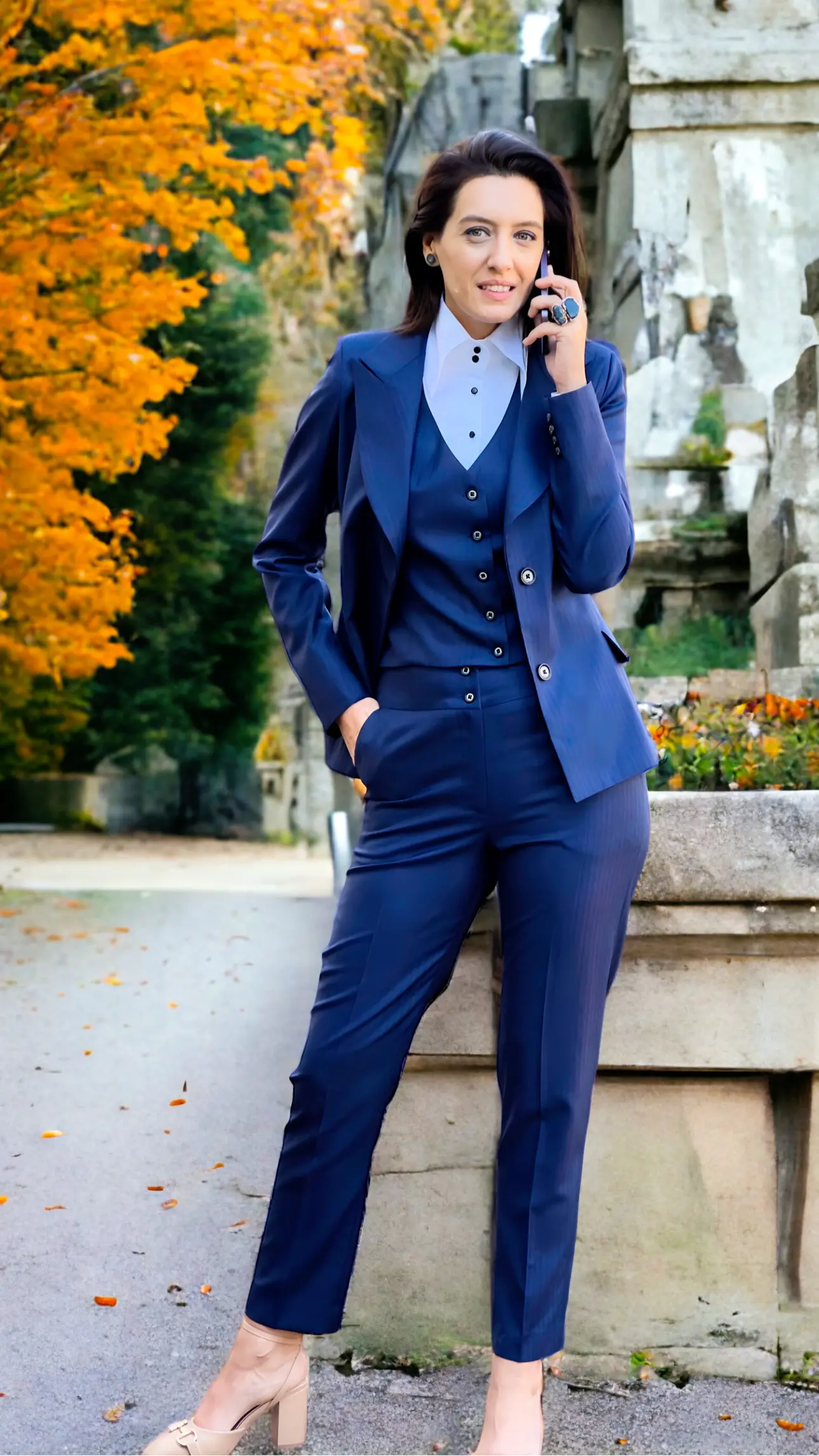 COSTUM DIN STOFĂ SCABAL BLEUMARIN 