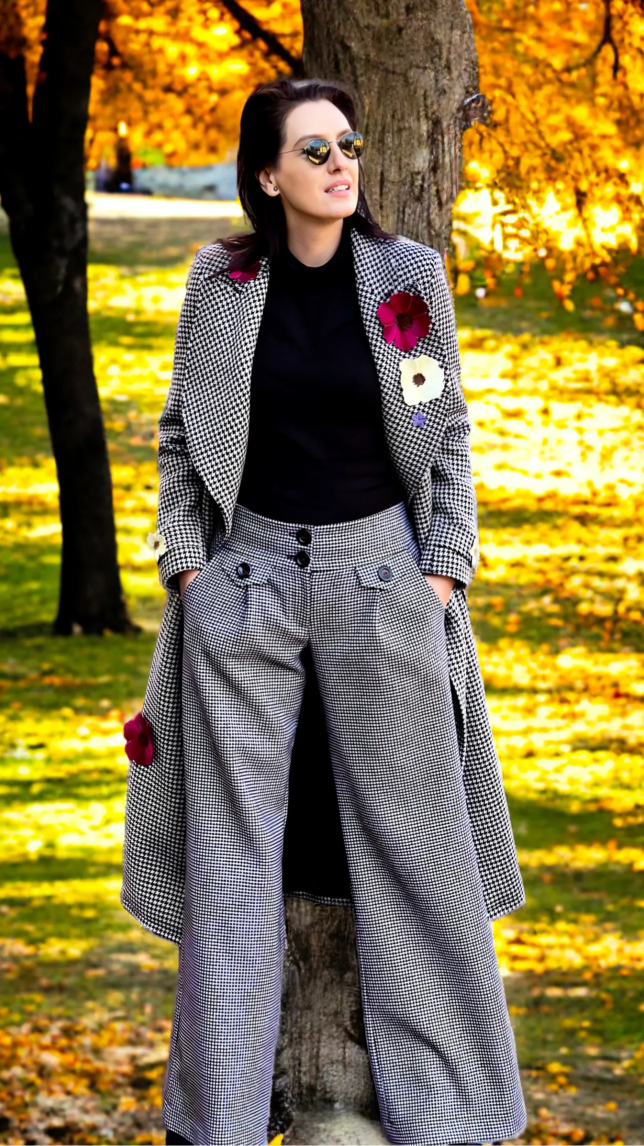 PALTON ȘI PANTALONI DIN STOFĂ DE LÂNĂ 