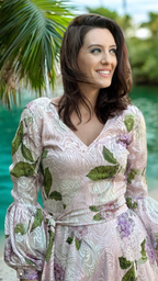 ROCHIE DIN VOAL DE MĂTASE NATURALĂ DEVORE 