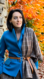 JACHETĂ DIN STOFĂ TURCOAZ 