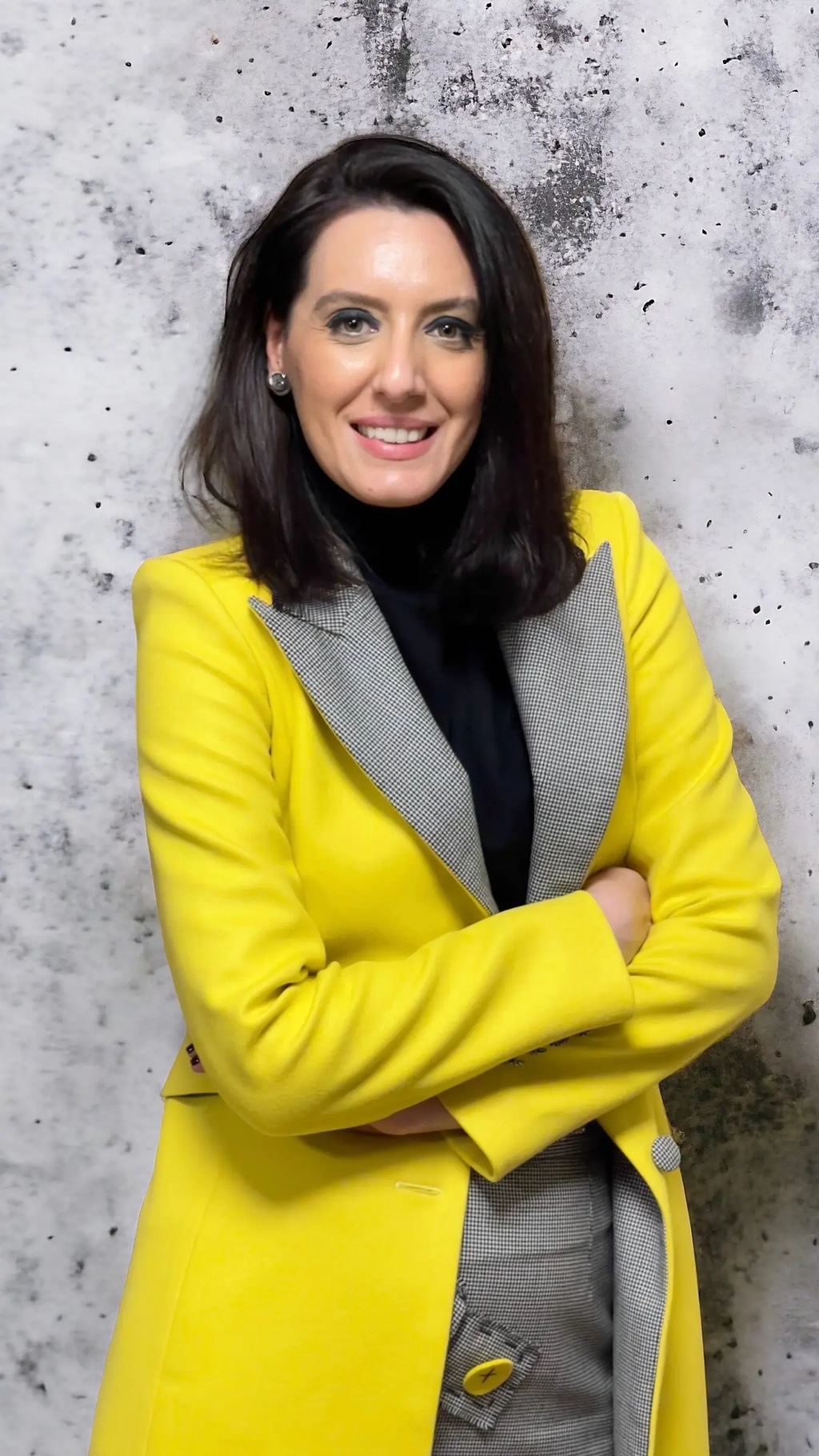 PARDESIU MIDI DIN STOFĂ GALBENĂ 