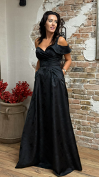 ROCHIE LUNGĂ DIN BROCART IMPRIMAT 