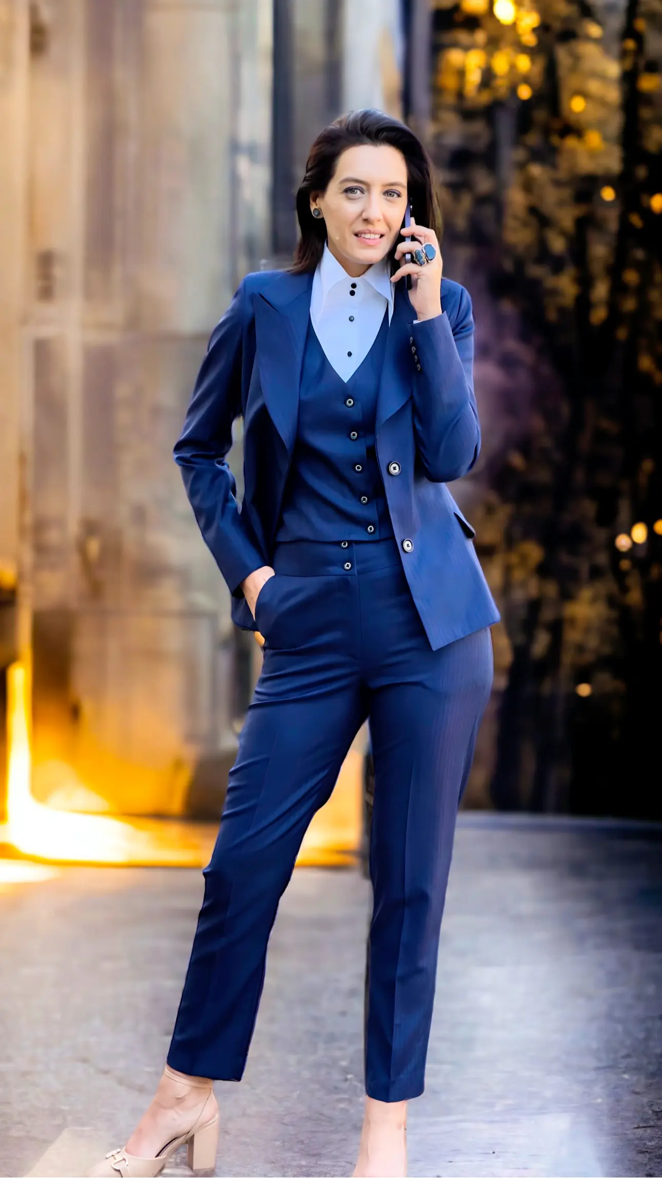 COSTUM DIN STOFĂ SCABAL BLEUMARIN 